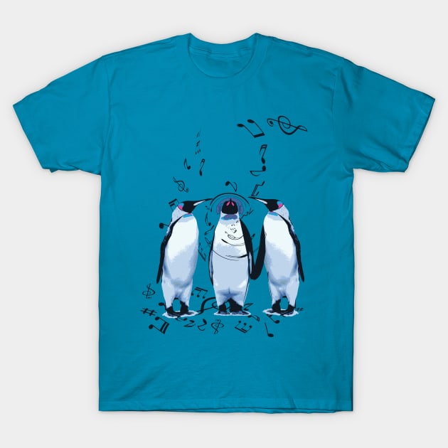 Penguin Band T-Shirt by CindyS